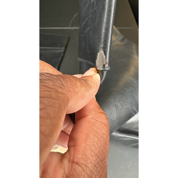 J.Crew Black Casual Basic Leather Almond Toe Knee High Boots Size 10 1/2 - Picture 4 of 10